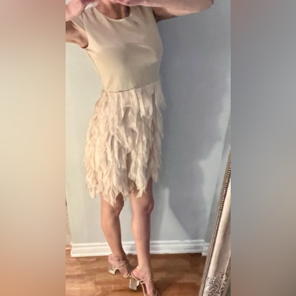Jouvana London beige feathered dress (8) - Picture 16 of 16